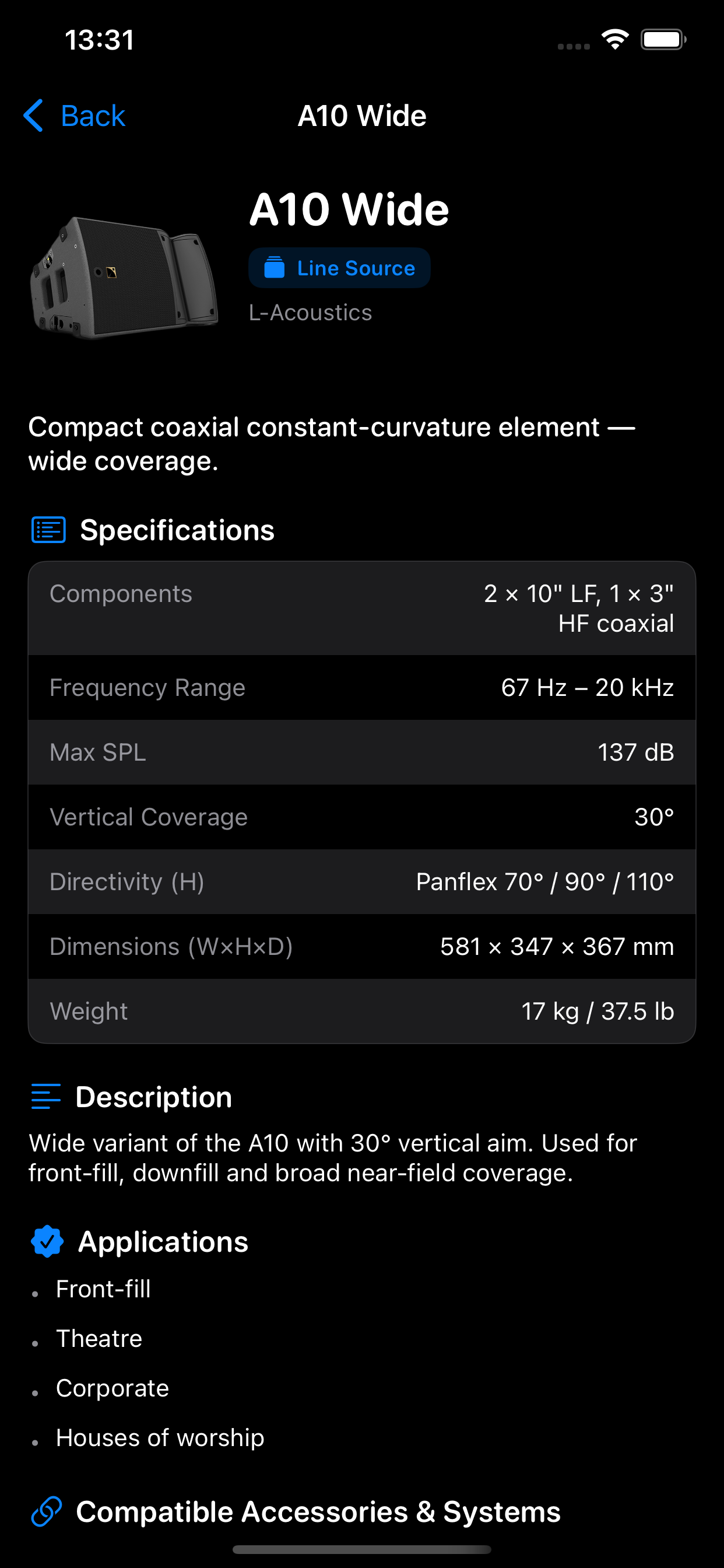 Speaker database detail screen